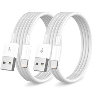 iphone charger cables, [apple mfi certified] 2pack 6ft + 3ft fast lightning cable for iphone, apple charging cable cord for iphone 14/13/12/11 pro/11/xs max/xr/8/7/6s/6/5s/se ipad/air