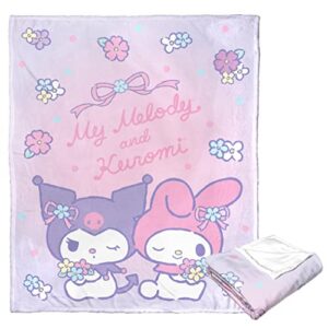 Northwest My Melody Silk Touch Throw Blanket, 50" x 60", Pastel Pals