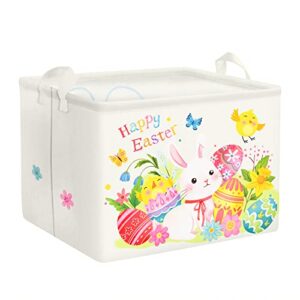 clastyle kid large gift basket bunny clothes towel storage bin egg flower picnic basket with handles daycare nursery storage basket for toy books