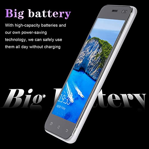 Smartphone Android Telephone, MX4 5.0INCH 3G Smartphone Deca Core 512MB ROM 4GB RAM, 2200 mAh large battery, Smartphone with Earphone, Holiday Gift for Family Friends (Black)