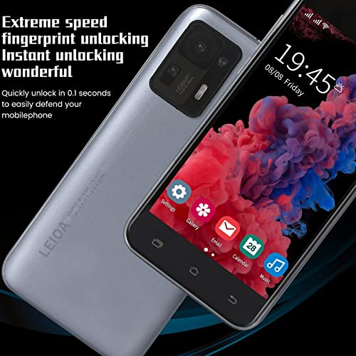 Smartphone Android Telephone, MX4 5.0INCH 3G Smartphone Deca Core 512MB ROM 4GB RAM, 2200 mAh large battery, Smartphone with Earphone, Holiday Gift for Family Friends (Black)