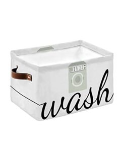 1 pack large storage baskets bins laundry room collapsible storage box laundry organizer for closet shelf nursery kids bedroom washing clothes washing machine