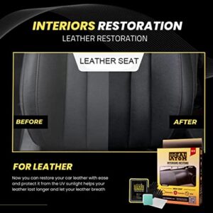 Ideal Atom Interior Restoration kit - Car Plastic Restorer - Leather Restore - Renew Dashboard, Leather Seats and Your Doors Leather 1 Year Guarantee.