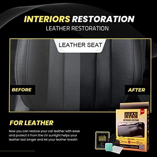 Ideal Atom Interior Restoration kit - Car Plastic Restorer - Leather Restore - Renew Dashboard, Leather Seats and Your Doors Leather 1 Year Guarantee.