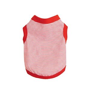 honprad girl dog clothes large breed british cotton vest dog style breathable cat t-shirt striped sleeveless pet clothes