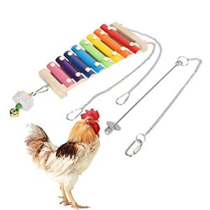 GLOGLOW Chicken Toy, Coop Xylophone Chicken Xylophone Xylophone Toy for Pet Chicken