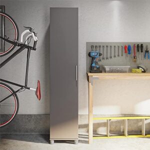 16" utility garage storage cabinet graphite gray