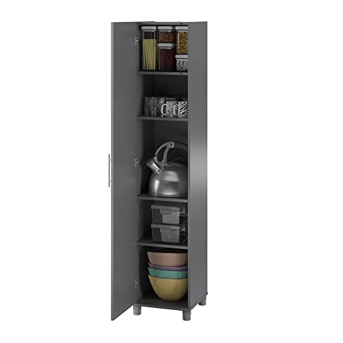 16" Utility Garage Storage Cabinet Graphite Gray