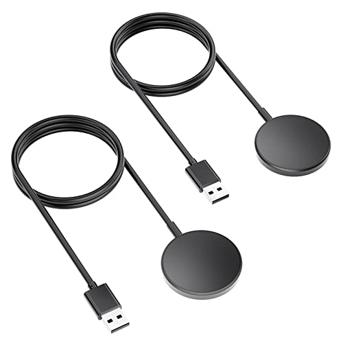 2 Pack Charger Compatible with Samsung Galaxy Watch 6/6 Classic/5/5 Pro, Replacement USB Magnetic Charging Cable Cord Stand for Galaxy Watch 4/4 Classic/3/Active 2/Active Wireless Charging Dock, 3.3ft