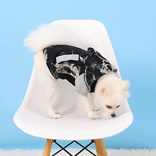 Neiwech Small Dogs Knitted Sweaters Medium Cats Soft Sweatshirts Pet Puppy Warm Winter Clothes Black Grey M 63S226