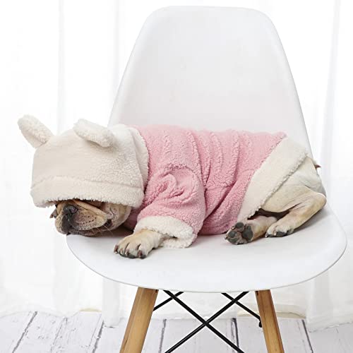 Neiwech Small Dogs Knitted Sweaters Medium Cats Soft Sweatshirts Pet Puppy Warm Winter Clothes Pink XL Acrylic 63S216