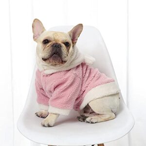 Neiwech Small Dogs Knitted Sweaters Medium Cats Soft Sweatshirts Pet Puppy Warm Winter Clothes Pink XL Acrylic 63S216