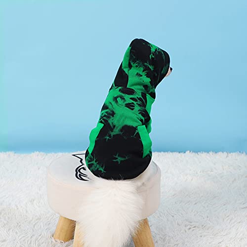 Neiwech Small Dogs Knitted Sweaters Medium Cats Soft Sweatshirts Pet Puppy Warm Winter Clothes Black Green S 63S226