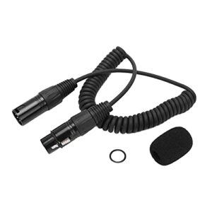 vifemify headset extension spring cable coiled cord 5pin xlr connector for airbus aviation headphone extension cable