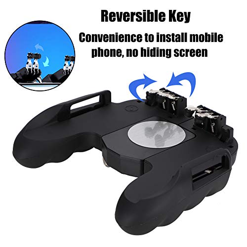 Jopwkuin Game Auxiliary Key, Heat Dissipation Gamepad Comfortable Grip for Mobile Phone,for Entertainment