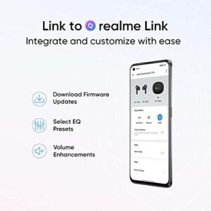 realme TechLife Buds T100 | IPX5 Water Resistance | Bluetooth 5.3 | up to 28 Hours Total Playback - (White)