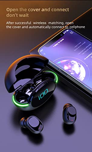 TWS Earphone (Earbuds) HiFi Stereo Mini Power Led Wireless Earphone Headset Y80, Bluetooth Headphone for iPhone, Samsung,LG and Other Mobile Phones, Tablets,TV's, Smart Bluetooth Devices