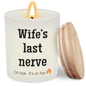 wife gifts from husband - gifts for wife, her, fiance - wedding anniversary, mothers day gifts, birthday gifts for wife - romantic gifts ideas - cool i love you gifts for her - funny scented candle