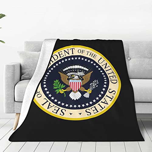 Seal of The President of The United States Blanket Throw Bedding Room Decor Flannel Blankets for Bed Sofa 50"x40"