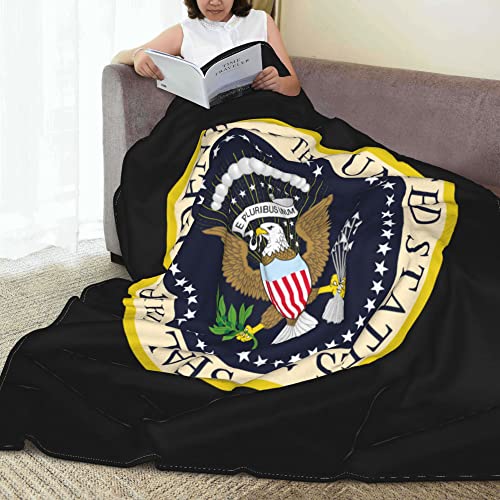 Seal of The President of The United States Blanket Throw Bedding Room Decor Flannel Blankets for Bed Sofa 50"x40"