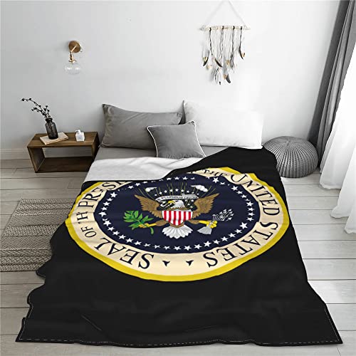 Seal of The President of The United States Blanket Throw Bedding Room Decor Flannel Blankets for Bed Sofa 50"x40"