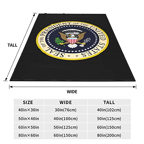 Seal of The President of The United States Blanket Throw Bedding Room Decor Flannel Blankets for Bed Sofa 50"x40"