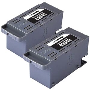 c9345 ink maintenance box replacement for epson c9345 c12c934591, work with et-8550 wf-7840 wf-7820 wf-7310 et-8500 et-16600 et-5850 et-5800 ec-c7000 et-16650 st-c8090 et-5880 st-c8000 (2 packs)