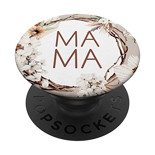 Floral Mama Cute Mother's Day for Mommy Mother PopSockets Swappable PopGrip