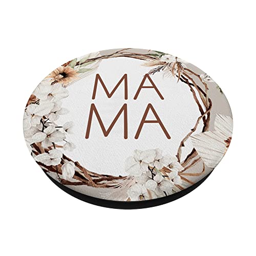 Floral Mama Cute Mother's Day for Mommy Mother PopSockets Swappable PopGrip