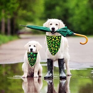 St. Patrick's Day Dog Bandanas: Holiday Puppy Bandanas Pet Party Scarf Triangle Bibs Handkerchief for Small Medium Large Breed Dogs Gift