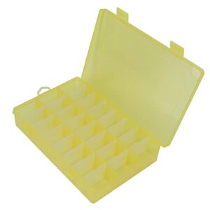 honio grids organizer box, removable plastic storage box clear for diy crafts