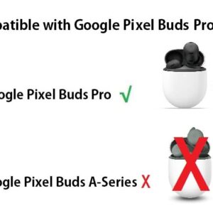 BLLQ Memory Foam Ear Tips Compatible with Google Pixel Buds Pro Replacement Ear Tips, Perfect Noise Cancellation, Fit in Case, S/M/L 6 Pairs Foam Tips Black (Foam PP6PB)