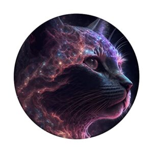 galaxy space cat PopSockets Swappable PopGrip