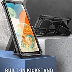 i-Blason Armorbox Designed for Samsung Galaxy A23 5G Case/A23 4G Case (2022 Release) with Kickstand & Belt Clip Holster, Full Body Protective Bumper Case with Built-in Screen Protector (Black)