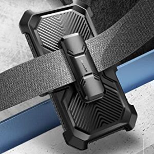 i-Blason Armorbox Designed for Samsung Galaxy A23 5G Case/A23 4G Case (2022 Release) with Kickstand & Belt Clip Holster, Full Body Protective Bumper Case with Built-in Screen Protector (Black)