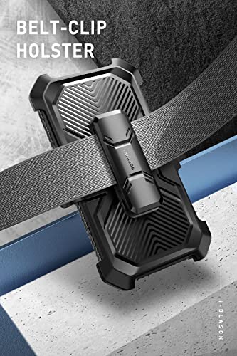 i-Blason Armorbox Designed for Samsung Galaxy A23 5G Case/A23 4G Case (2022 Release) with Kickstand & Belt Clip Holster, Full Body Protective Bumper Case with Built-in Screen Protector (Black)