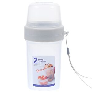 zerodeko breakfast on the go cups portable yogurt cups large capacity sealed double layer food container for cereal oatmeal fruit