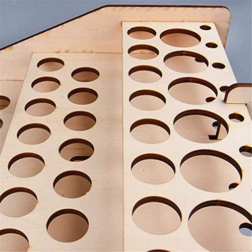 Wooden 74 Paints Bottles Rack Modular Stand Storage Rack DIY Art Painting Tools Holder Wood Paint Stand Paint Brushes Display Tray Multi Layer Paints Bottle Storage Shelf Paint Organizer Stand