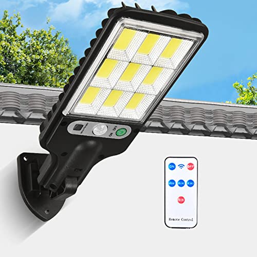 Solar Lights Outdoor Waterproof, Solar Street Light, Solar Powered Street Lights Dusk to Dawning with Motion Sensor Led Floods Light for Parking Lot Drive-Way Garden