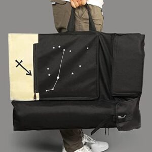 lukeo retro painting bag multi-function double shoulder backpack waterproof outdoor sketch storage tool