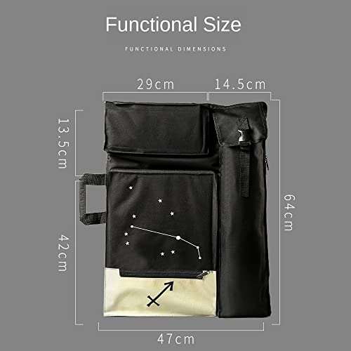 LUKEO Retro Painting Bag Multi-Function Double Shoulder Backpack Waterproof Outdoor Sketch Storage Tool