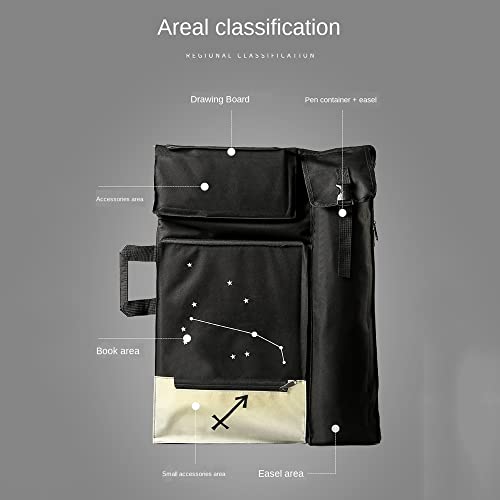 LUKEO Retro Painting Bag Multi-Function Double Shoulder Backpack Waterproof Outdoor Sketch Storage Tool