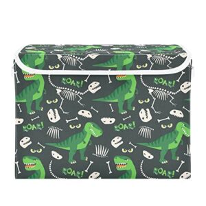 innewgogo dinosaur storage bins with lids for organizing collapsible storage boxes with handles oxford cloth storage cube box for bed room