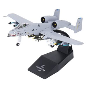 naroote model plane, a-10 alloy aircraft model 1:100 scale stylish fighter aircraft model rocket for desktop decoration