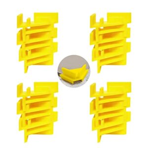 12 pcs tray stackers for freeze dryer trays accessories, tray stackers compatible for harvest right trays reducing space (yellow)