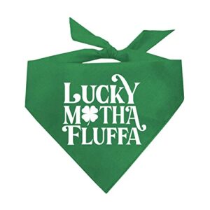 lucky motha fluffa dog bandana (kelly green)