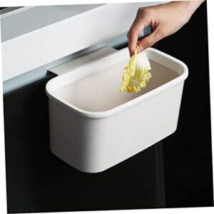 COLLBATH 1pc Plastic Under White Sink Home Bedroom Waste Can Wall-Mounted Organizer Creative Camping Household Japanese-Style Trash Large Bin Office Simple Kitchen Wall Bathroom Punch