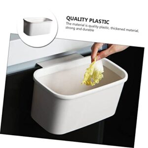 COLLBATH 1pc Plastic Under White Sink Home Bedroom Waste Can Wall-Mounted Organizer Creative Camping Household Japanese-Style Trash Large Bin Office Simple Kitchen Wall Bathroom Punch