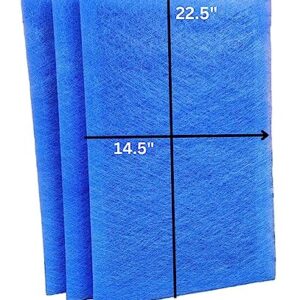 Fast-Shipped-Filters 7 Pack 6x25 Dynamic Air Cleaner Replacement Polarized Filter Pads Refills Blue (Actual Filter Size 14.5x22.5)