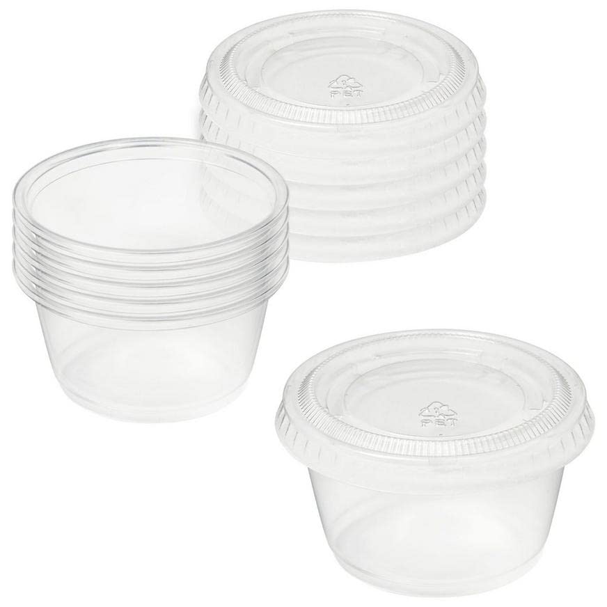 GOGO kCat 32oz Heavy Duty Microwaveable Leak Proof Deli Food Soup Containers Combo with Lids 20pk +Free 5 sauce cups